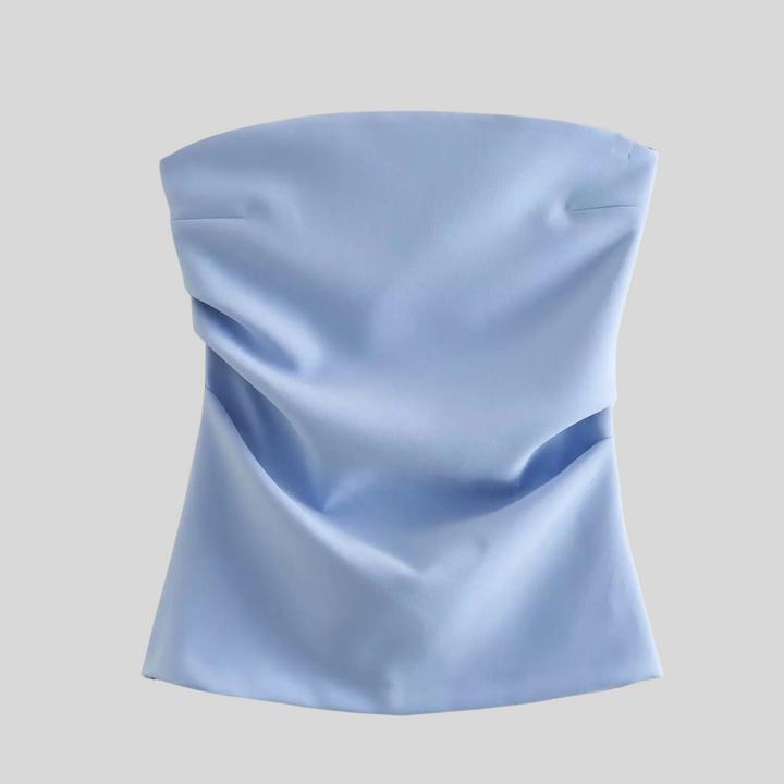 Stilla | Off-Shoulder Ærmeløs Bluse