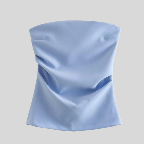 Stilla | Off-Shoulder Ærmeløs Bluse