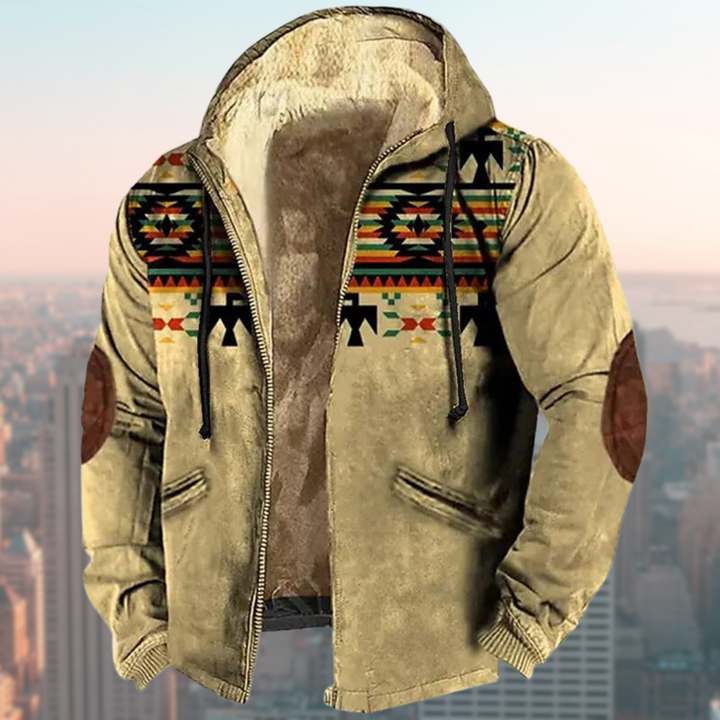 Stilla | Hoodie med tribal-print