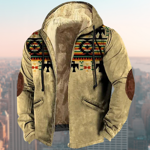 Stilla | Hoodie med tribal-print