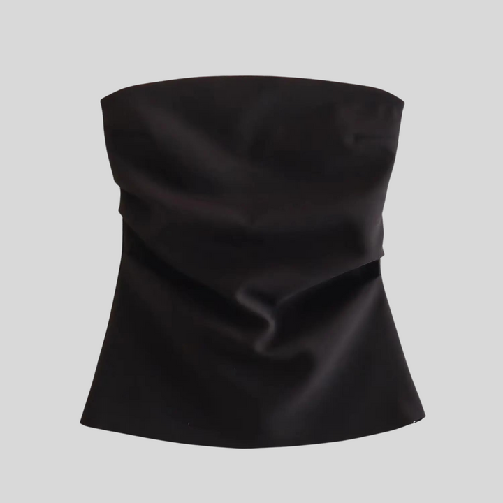 Stilla | Off-Shoulder Ærmeløs Bluse
