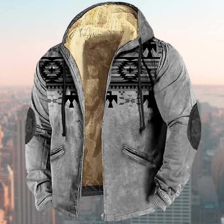 Stilla | Hoodie med tribal-print