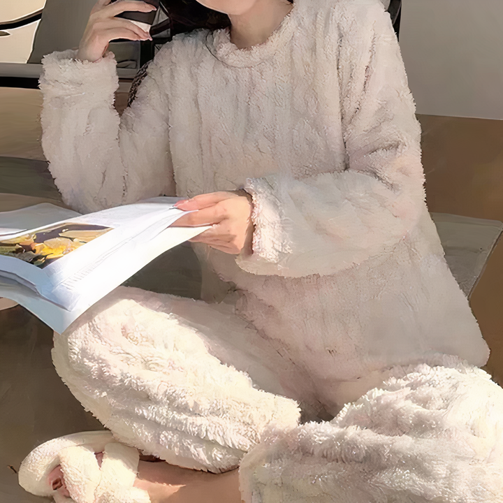 Stilla | Sæt af tyk fløjl pyjamas