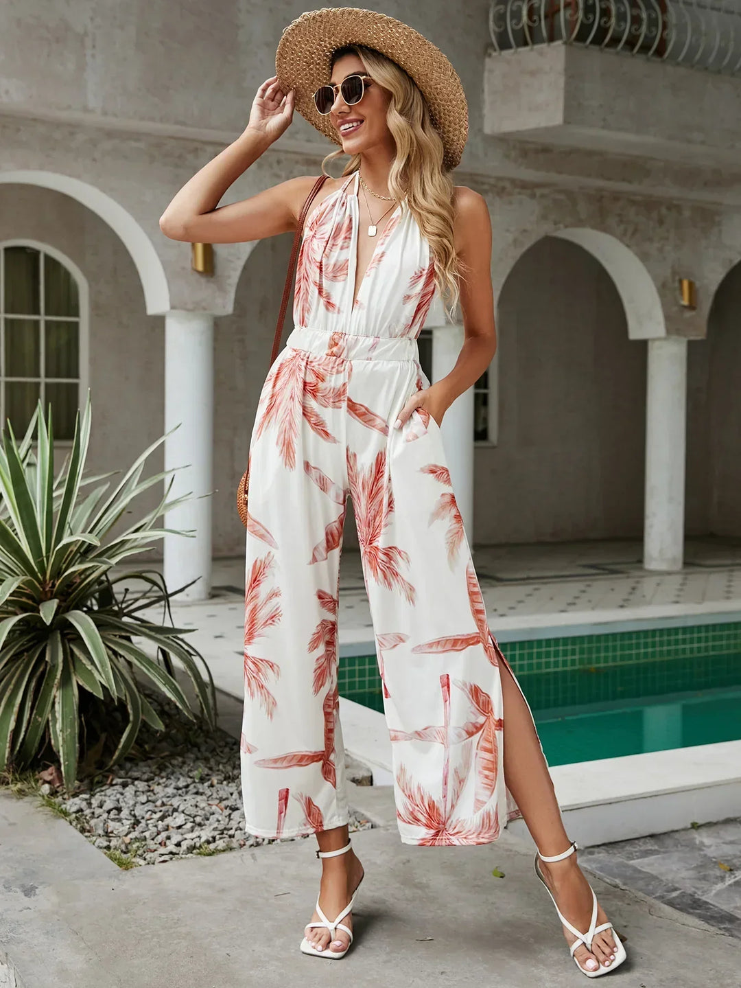 Stilla | Elegant Print Overall