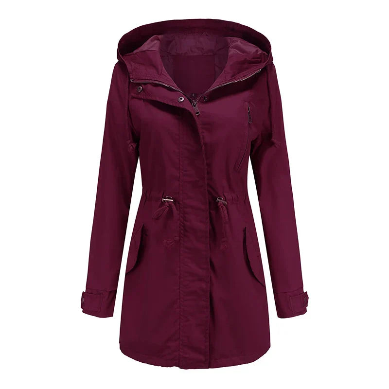 Stilla | Trenchcoat med hætte