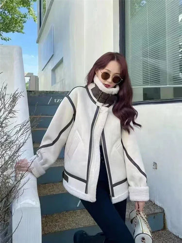 Stilla | Kunstlæder Faux Fur Jakke