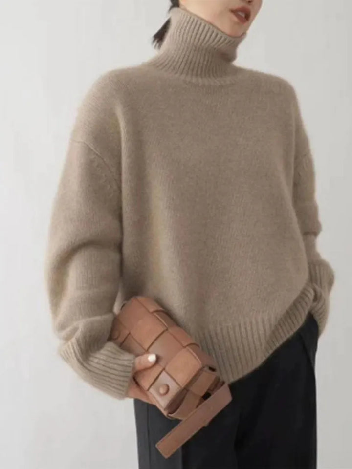 Stilla | Komfortabel rullekrave sweater lavet af strik