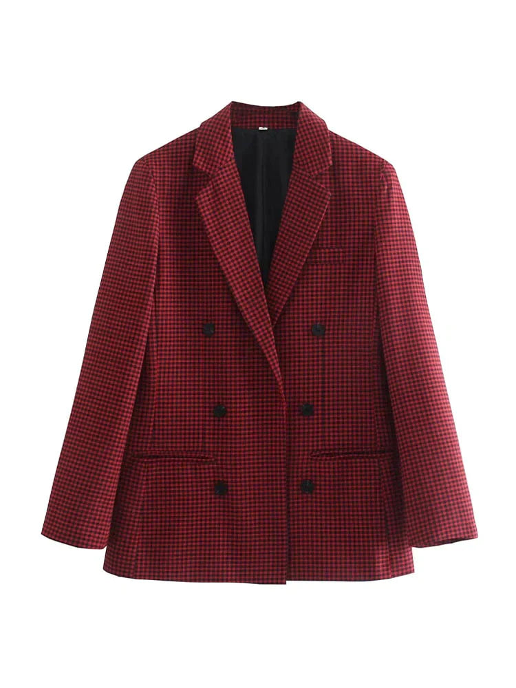 Stilla | Årgang Stil Tjekket Blazer