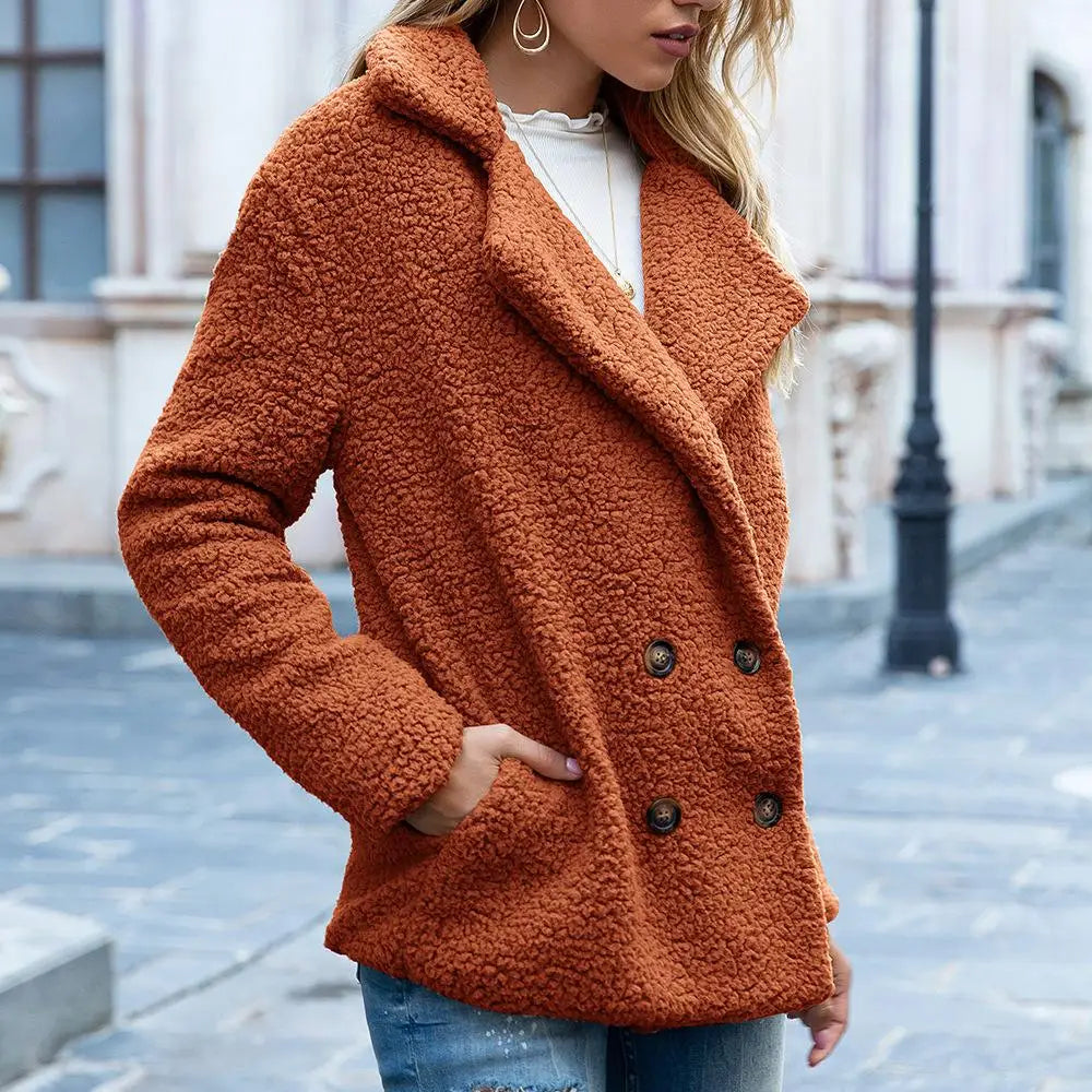 Stilla | Teddyjakke Brun Blød og Trendy