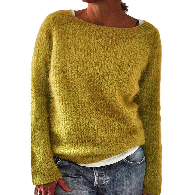 Stilla | Løs Strikkeboot Hals Pullover