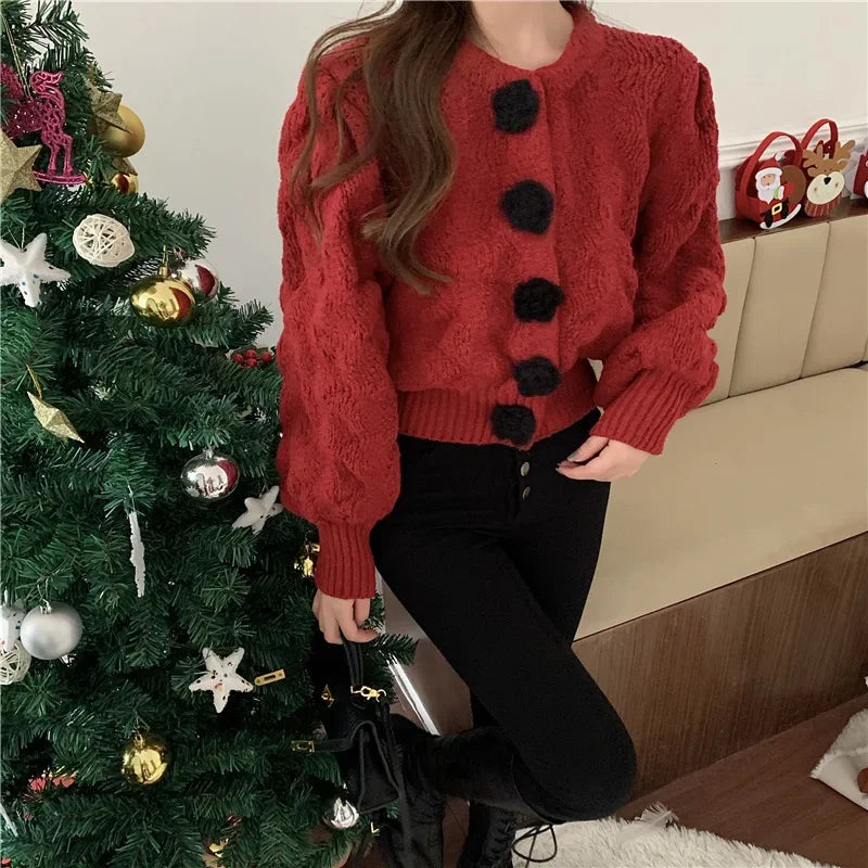 Stilla | Dame sweater med puffærmer