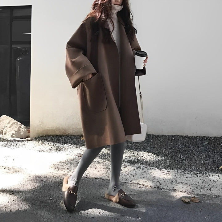 Stilla | Oversized-frakke i knælang version