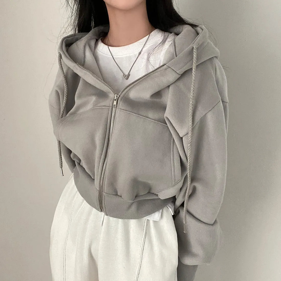 Stilla | Oversized Sweatshirts Med Lynlås