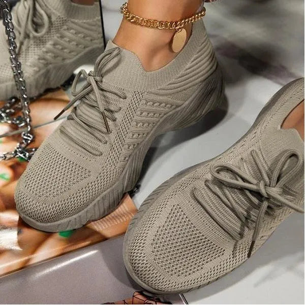 Stilla | Mesh-Sneakers, Der Holder Foden i Ensfarvede Farver