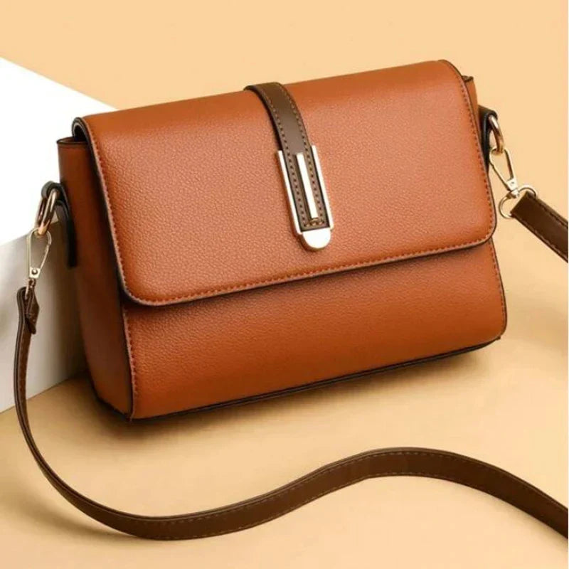 Stilla | Luksuriøs Crossbody Taske I Mørk Læder