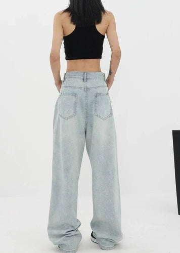 Stilla | Årgang Højtaljede Jeans Med Lige Ben