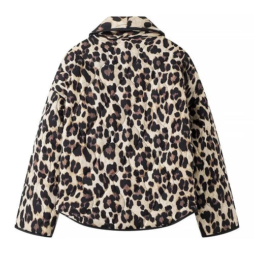 Stilla | Elegant Damjakke Med Leopardmønster