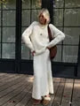 Stilla | Dameensemble i Mohair med nederdel og pullover