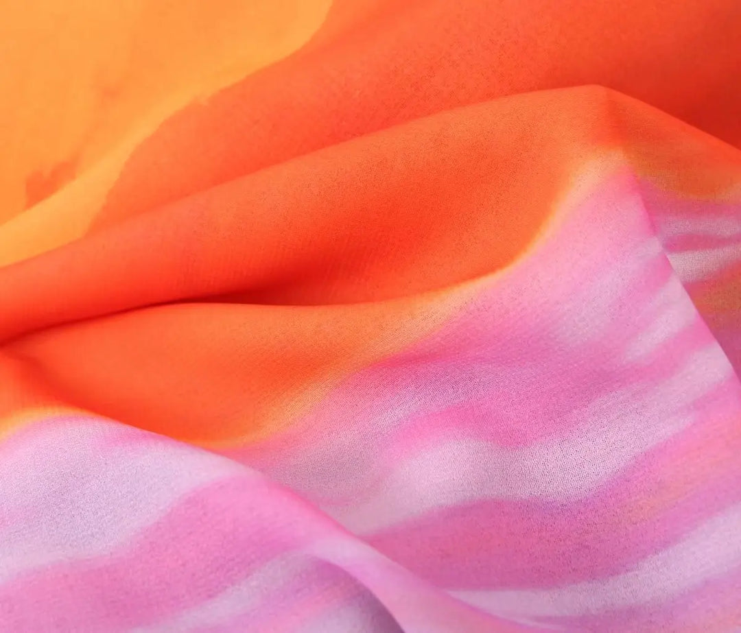 Stilla | En Skulder Orange Gradient Kjole