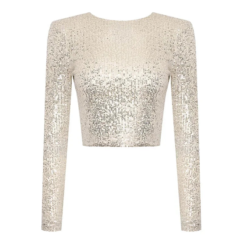 Stilla | Elegant blondet cropped-top