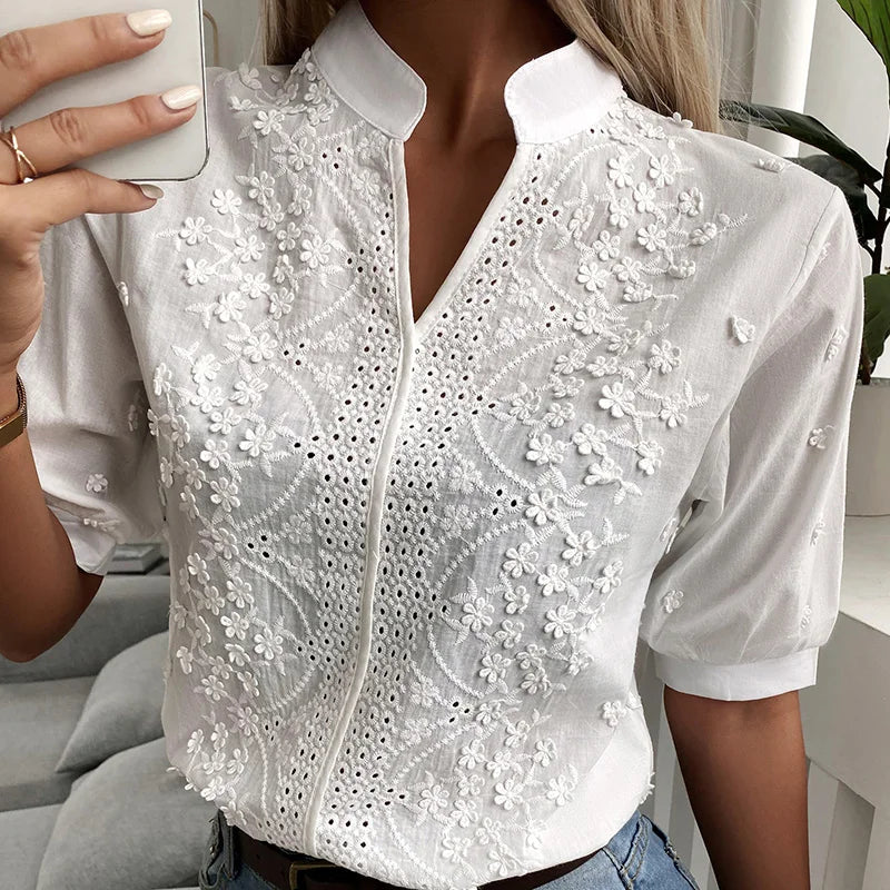 Stilla | Broderi Kvinder Bluse