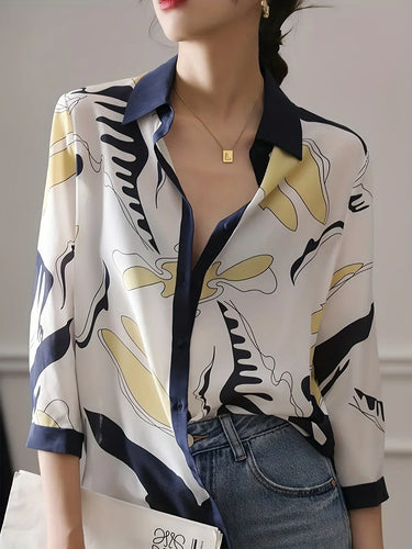 Stilla | Bluse Langærmet Trykt Bluse