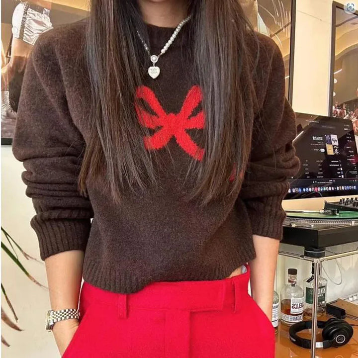 Stilla | Pullover Damer Af Strik Med Knotset