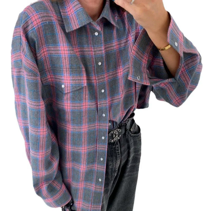 Stilla | Vintage Bluse Med Lange Ærmer Til kvinder