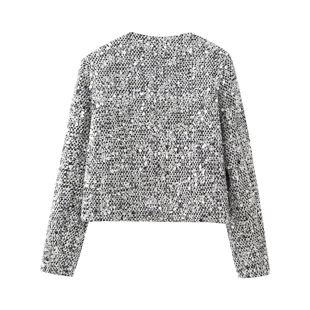 Stilla | Glamourjakke Med Pailletter