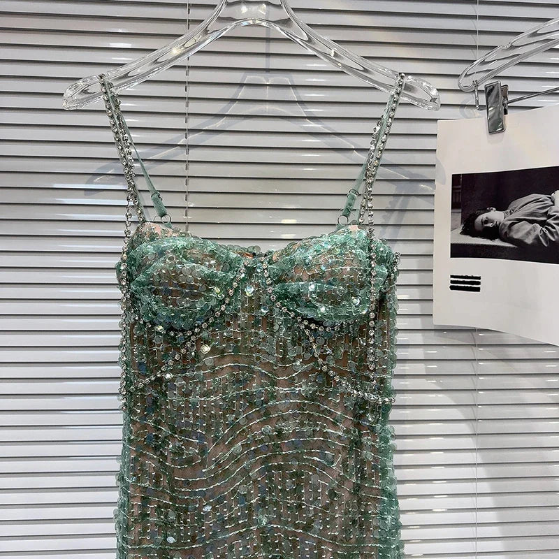 Stilla | Pynte Grøn Bustier Kjole