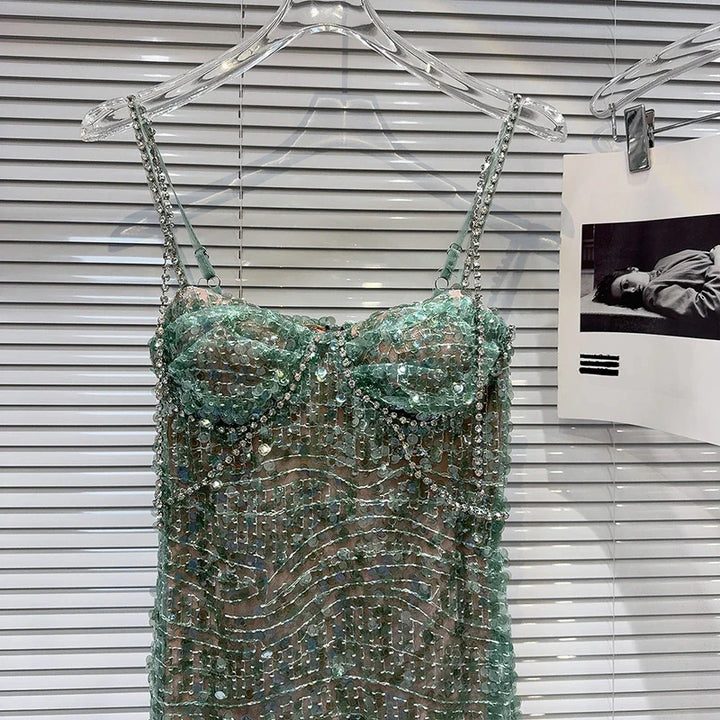 Stilla | Pynte Grøn Bustier Kjole