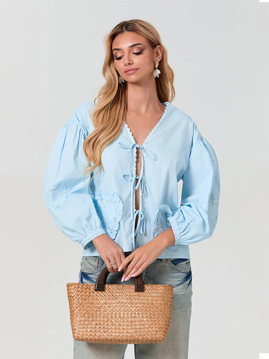 Stilla | Smuk Bluse Med Lommer