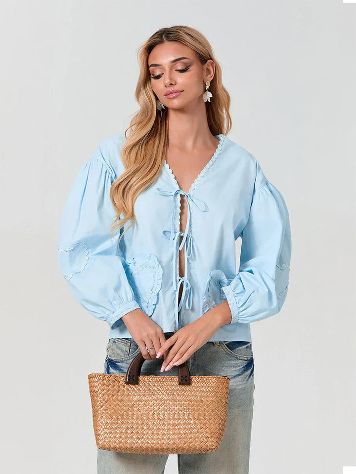 Stilla | Smuk Bluse Med Lommer