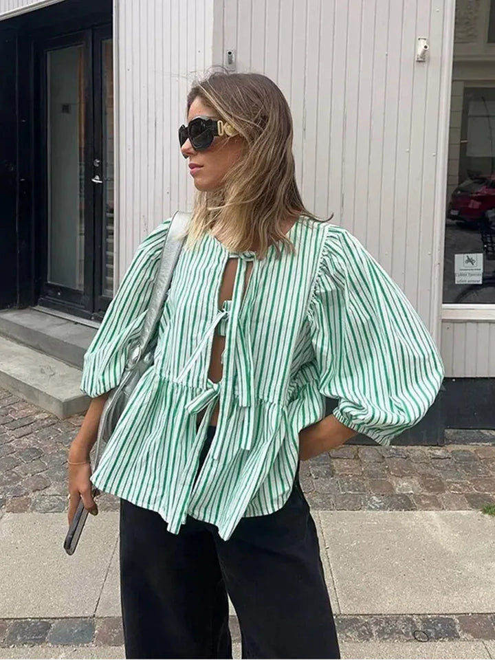 Stilla | Elegant Skjorte Med Knude