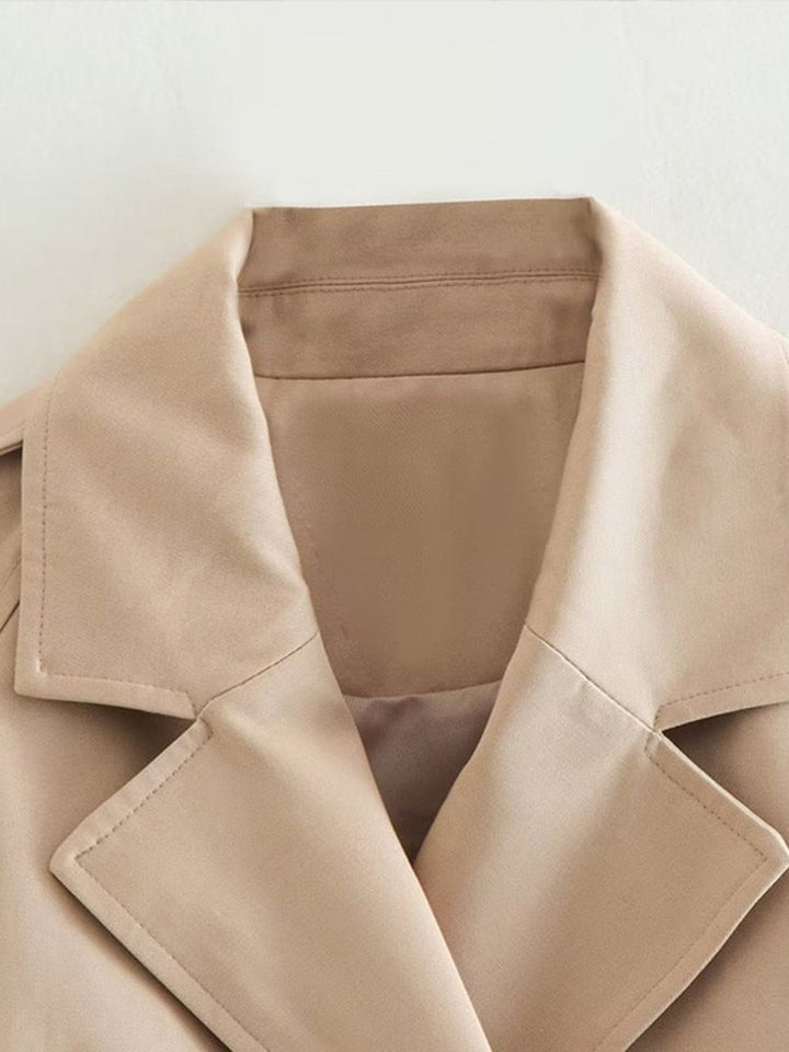 Stilla | Dame Kort Trench Coat
