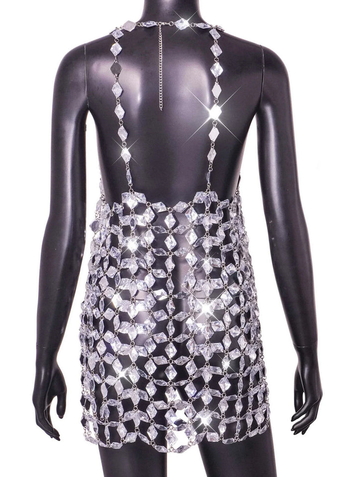 Stilla | Rhinestone Hollow Out Kjole