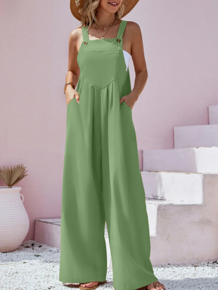 Stilla | Jumpsuit med Bred Ben Stil