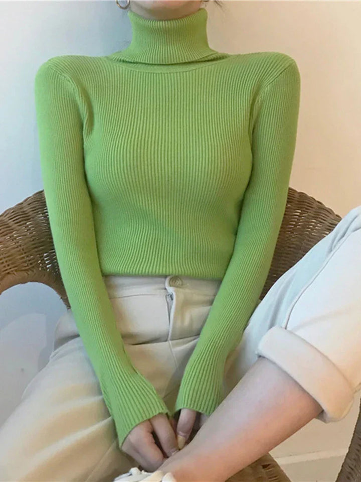 Stilla | Margareta Rullekrave-strikpullover