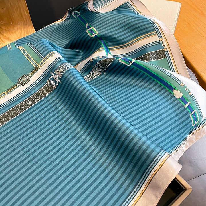 Stilla | Square 100% Silke Dekoration Chic Kvinde