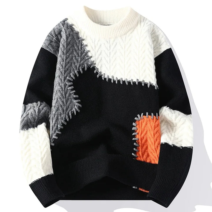 Stilla | Patchwork Pullover Fritid