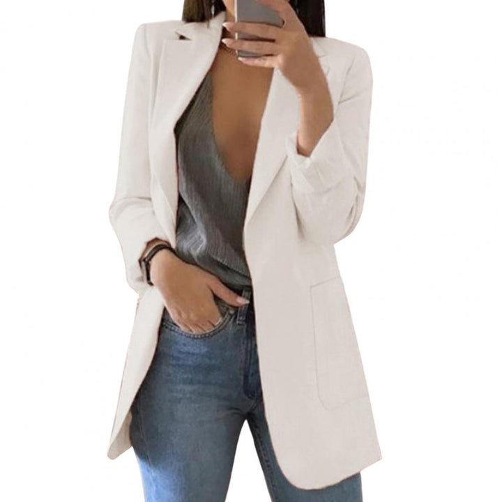Stilla | Blazer Taljeret pasform Hof længde Store lommer Åben front