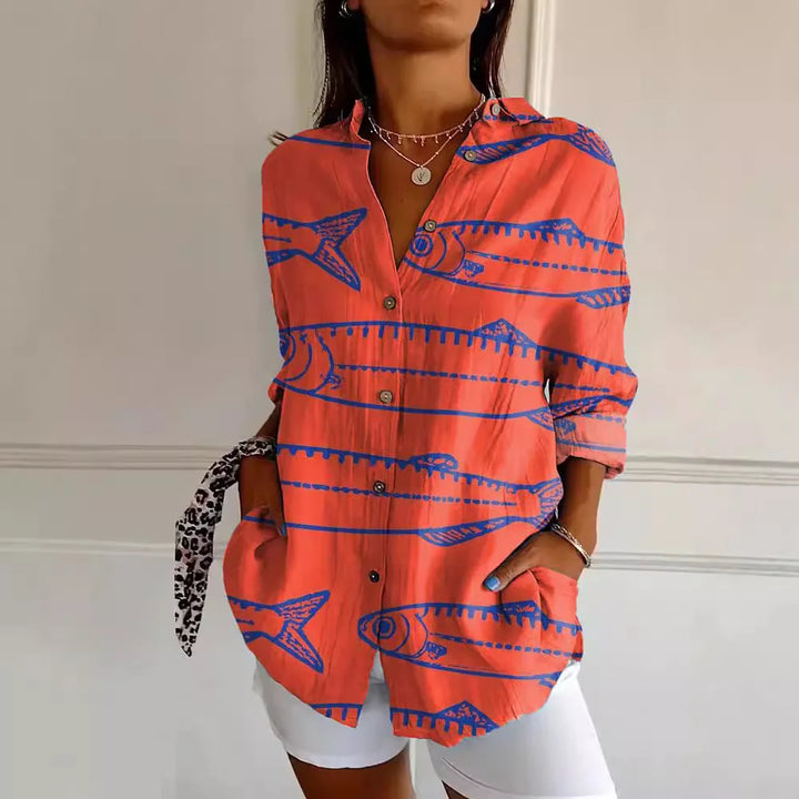 Stilla | Trykt Trendbluse til Damer