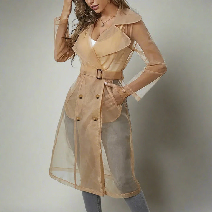 Stilla | Gennemsigtig Trenchcoat