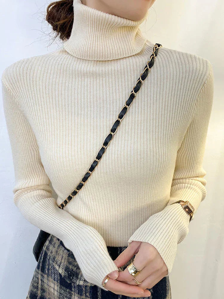 Stilla | Margareta Rullekrave-strikpullover