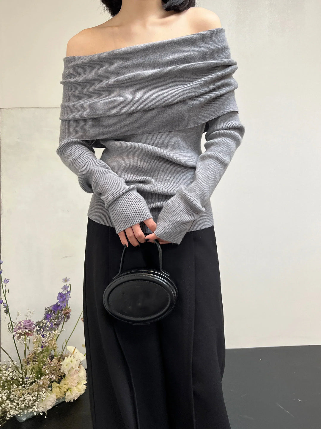 Stilla | Pullover med skulderfri ærmer til damer