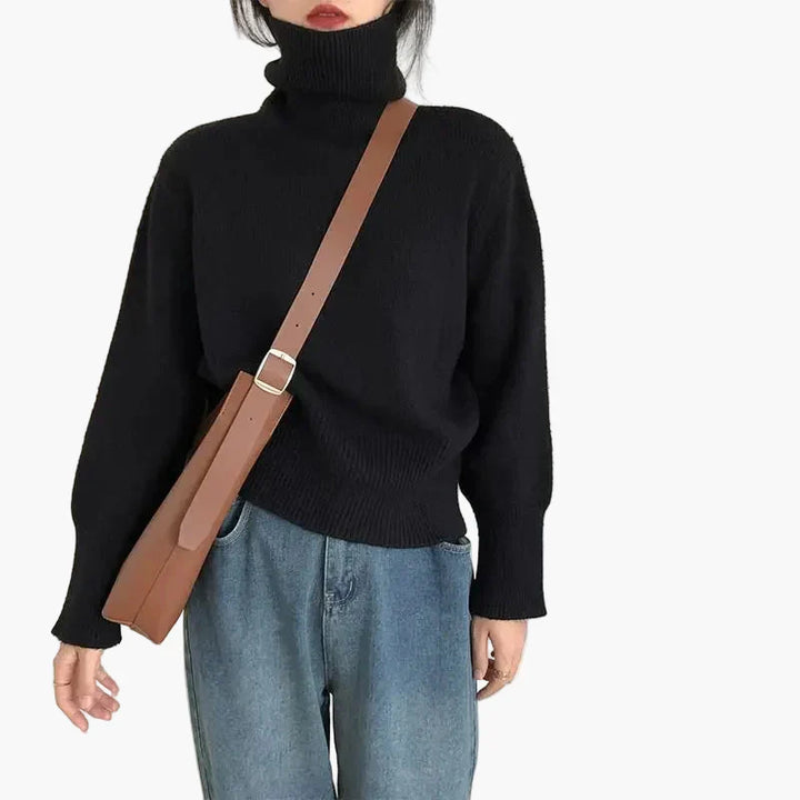Stilla | Turtleneck Pullover - Modevenlig Efterårs-Vinter Strikpullover til Hverdag & Fritid
