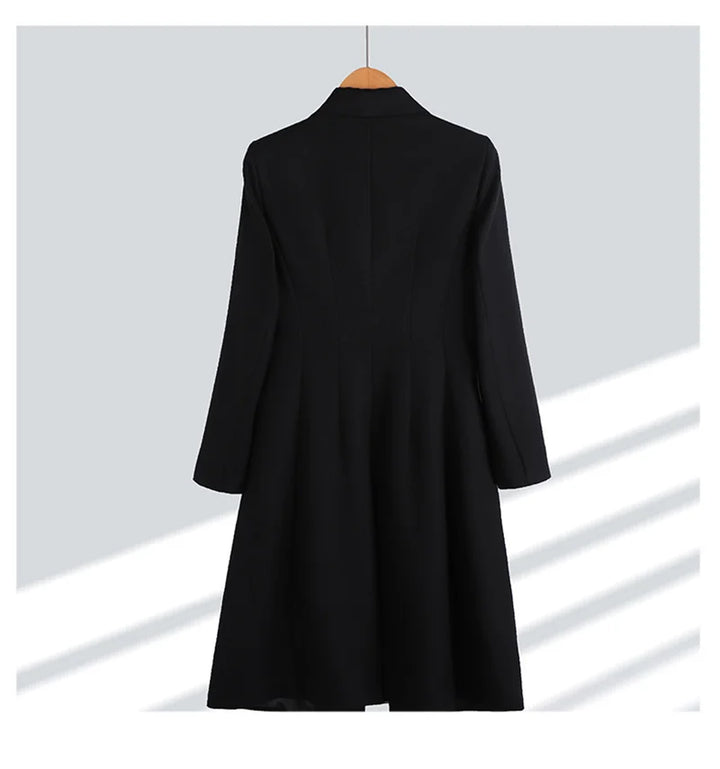 Stilla | Halv Lang Trenchcoat Med Reverkrave