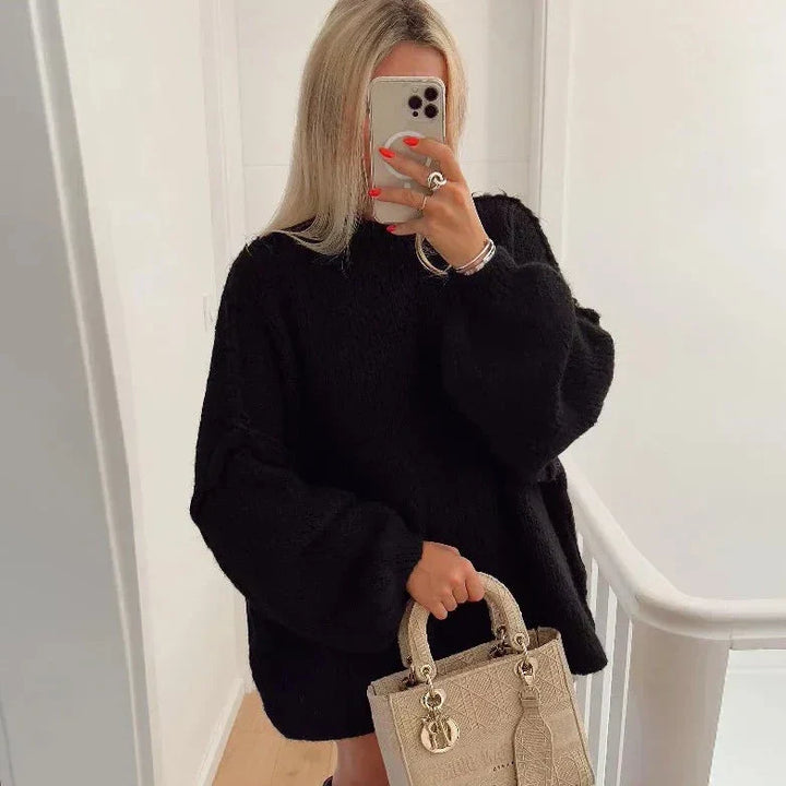 Stilla | Læderlig sweater med elegant note