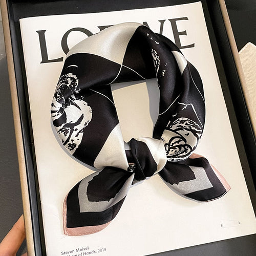 Stilla | Square 100% Silke Dekoration Chic Kvinde