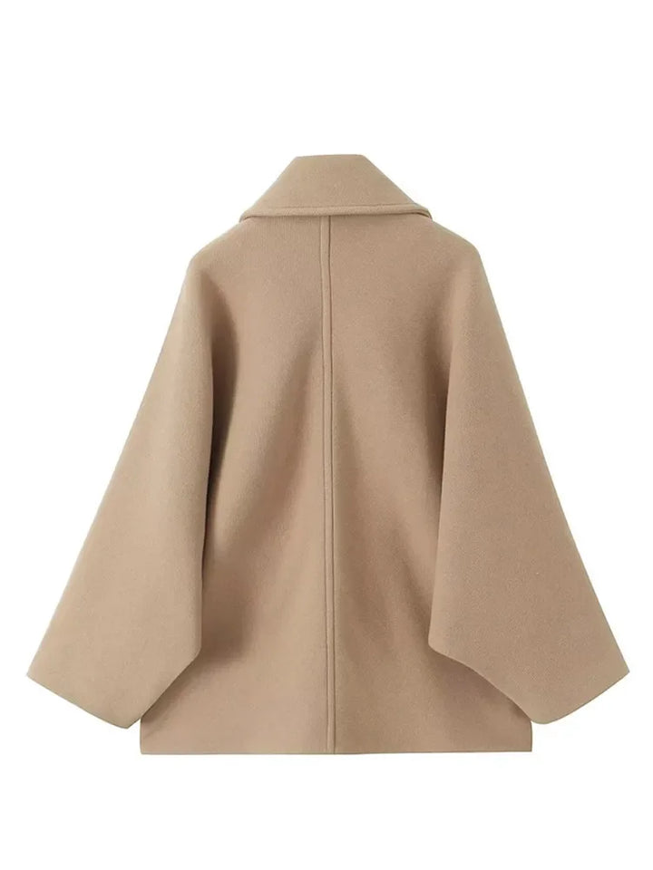Stilla | Ensfarvet Trenchcoat Med Slåkrave